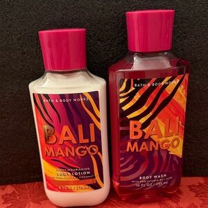 Bath and body works bundle BALI MANGO